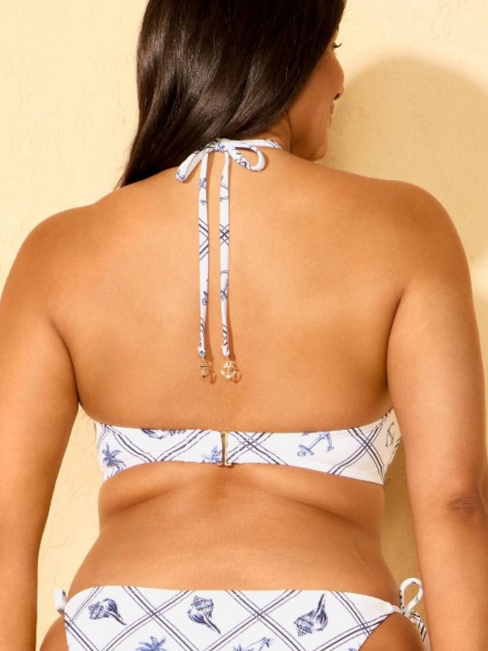 Women’s Shell Print Anker Charm Bikini Top - Picture 2 of 4